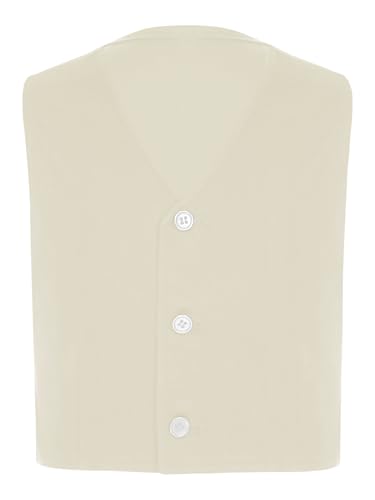 JEYPINMI Kids Boys Sleeveless Button Down Formal Suit Vest V Neck Wedding Pageant Party Tuxedos Waistcoat Tops3
