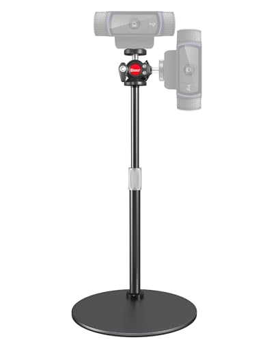 Etour Webcam Ständer Schreibtisch Ständer 360 Kugelkopf Webcam Stativ für Logitech C922 C930e C920 C615 C960 C920x BRIO 4K NexiGo N60 Telefon Gopro mit 1/4 Gewinde