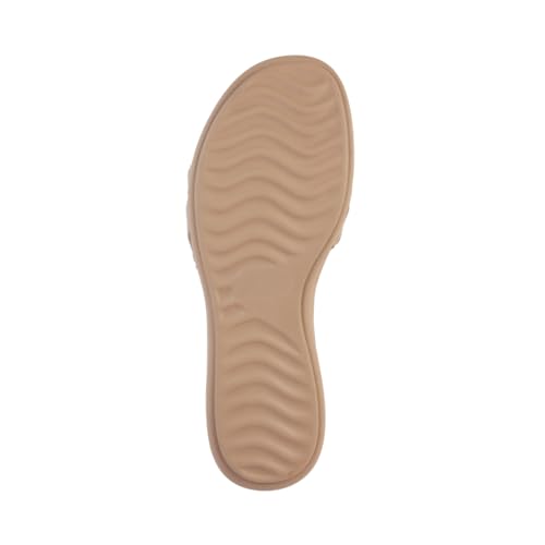 Image of Mochi Women Wedge Heel Fashion Slip-on Sandal