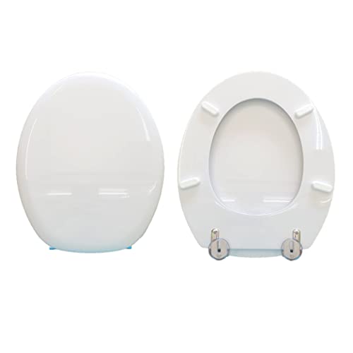 Copriwater compatibile con Fantasia Pozzi Ginori legno rivestito in resina poliestere Bianco by HYDRO HOME