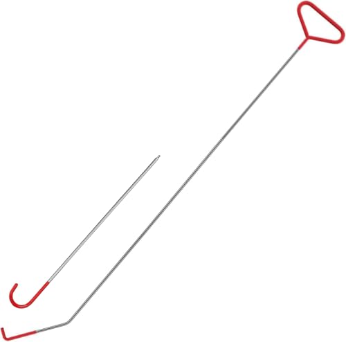 Lkonwee 67 inch Long Reach Tool,Car Emergency Tool kit,Pull Hook J-Hook Kit,Vehicle 5th Wheel Hook 1 Set Car Repair Tool Kit