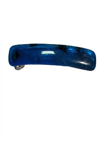 Pinza de pelo de cristal de Murano fcap10 de 8.5 cm hecha en Italia con llavero