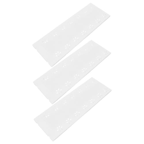 Levemolo 3pcs Expandable Closet Shelf Tension Shelf Rack Abs/pp Nail-Free Easy Install