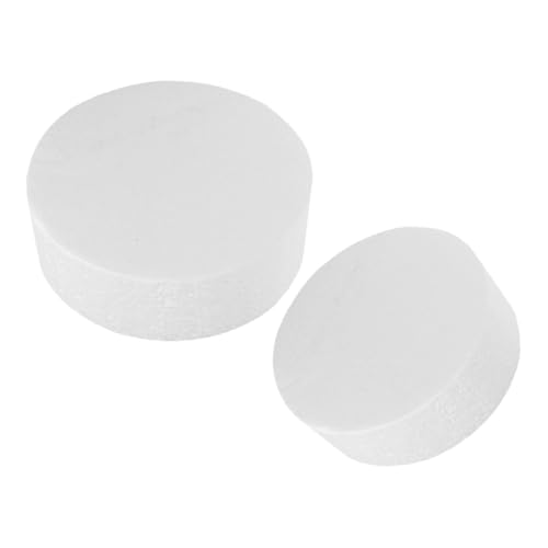 Healifty 2 Piezas de Pastel de Espuma Redondos para Práctica de Decoración Reutilizables para Pastelería y Repostería y Base para Tartas y Manualidades Creativas