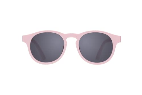 Image of Babiators Kids Sunglasses With UV400 Smoke Lens for 0-2 Years Kids, 100% UVA + UVB Sun Protection | Non-Breakable Flexible Rubber Frame, Shatter and Impact Resistant, BPA Free | The Keyhole - Pink