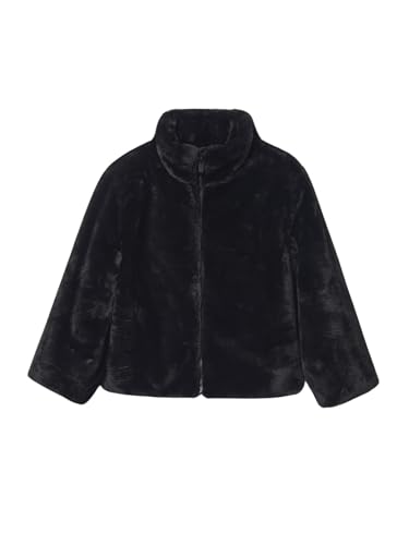 Mayoral Fur Coat for Girls Black