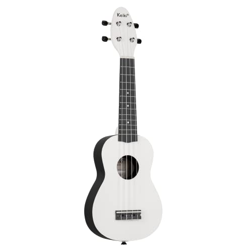 Ortega Guitars Ukulélé Soprano blanc – Keiki K2 – Kit de démarrage incluant Accordeur, Courroie, 5 Médiators Medium et… - Les Beatles, Paul McCartney, John Lennon, RIngo Starr, George Harrison Ortega Guitars Ukulélé Soprano blanc - Keiki K2 - Kit de démarrage incluant Accordeur, Courroie, 5 Médiators Medium et… – Image 3