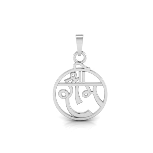 Image of Miss Highness 925 Sterling Pure Silver Pendant for Men & Women, Religious Pendants, Without Chain, Silver Jewellery with Authenticity Certificate, Birthday, Anniversary, Gift for Husband and Boyfriend