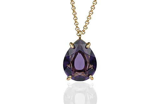 Collier de Mariée Améthyste Pourpre - Finis les Bijoux Qui Térnissent