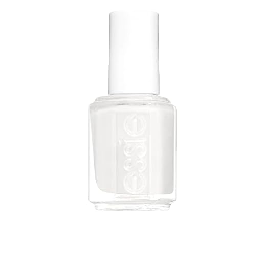 Essie Nagellack för färgintensiva naglar, nr 4 pearly white, vit, 13,5 ml