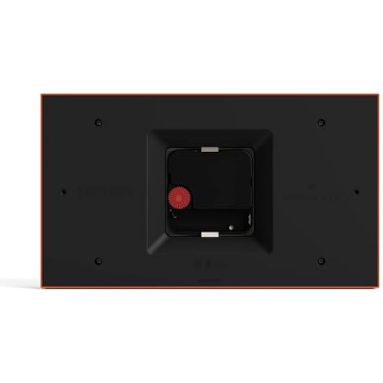 NEWGATE Mini Metro Desk Clock | Retro Mantel Clock | Orange | Mid-Century Style for Desk, Table top, Shelf or Bedside