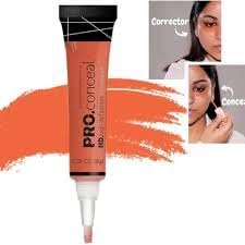 Image of Pro HD Conceal Liquid Concealer for Face Makeup, Full Coverage Beauty Colour Corrector, Ideal for Dark Circles, Women,8g (Orange-2p)