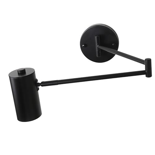 Image of Swing Arm Wall Lamp 5W LED 3000k Warm White for Living Room, Indoor Metal Wall Light with Adjustable Lighting Angle for Bedroom, Study Room, Hotel