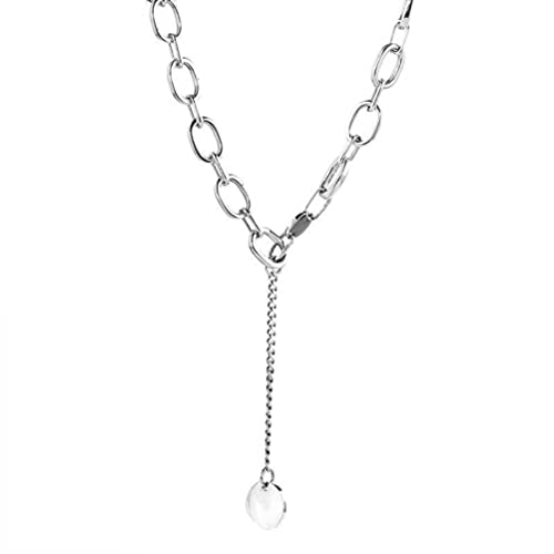 Collier chaîne épaisse femme punk ras cou ajustable bijou tendance clavicule