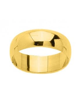 Alliance en Or Jaune 18 carats Amira 6 mm pour un éclat intemporel