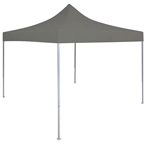 Carpa pleglable Pop-up, Xichuzi Pergola Jardin Exterior, Cenador, Carpas para Terraza, Carpa Jardin Exterior, Gris Antracita 3x3 m