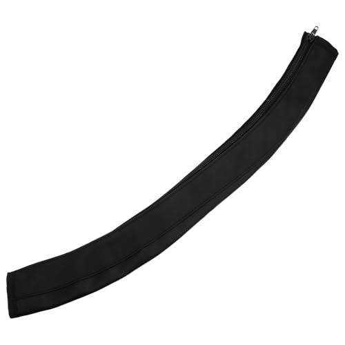 BRIGHTFUFU Protector para Manillar y Reposabrazos de Cochecito, Funda de Cuero Negra, Lavable y Ajustable, Accesorio para Uso en Cochecitos Plegables y Silla de Paseo