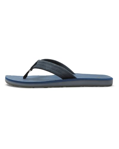 Image of Quiksilver Carver Suede Flip Flops for Men, Arch Support Athletic Mens Sandals, Thong Mens Slides