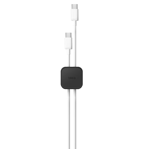 Paquete de 8 botones organizadores de cables color gris oscuro | Clips adhesivos premium para gestión de cables para escritorios, montaje bajo escritorio y espacios reducidos | Solución para eliminar desorden
