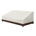 Amazon Basics 3 Seater Outdoor Couch and Patio Furniture Covers, Waterproof, Anti-UV, Durable, Beige/Tan