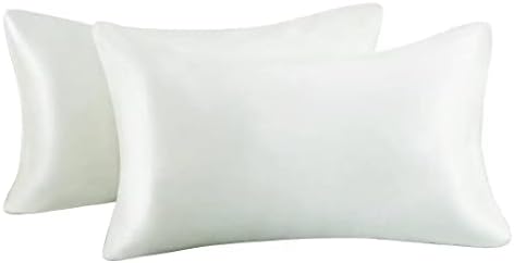 Amazon Brand - Umi Pillowcase for Hair and Skin Satin with Envelope Closure - 2 Pack, 50 x 75 cm, Pink