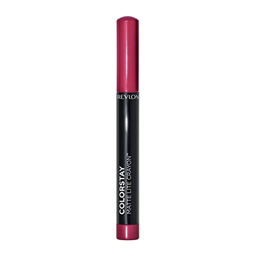 Revlon Colorstay Matte Lite Crayon Lipstick With Built-In Sharpener, Smudgeproof, Water-Resistant Non-Drying Lipcolor #TOP7
