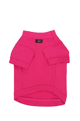 Ollypet Dog Shirt Small Puppy T-Shirt Cute Hot Pink Dress Funny Phrase Pet Apparel Tank Top Casual Pet Clothes Adorable Dog Vest Casual Summer Cotton Blend Outfit (L) #TOP1