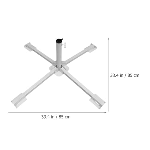 Soporte sombrilla base acero plegable para viento en exteriores 3