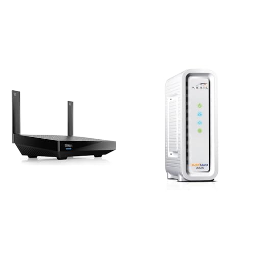 Linksys WiFi 6 Router and Arris Cable Modem Bundle