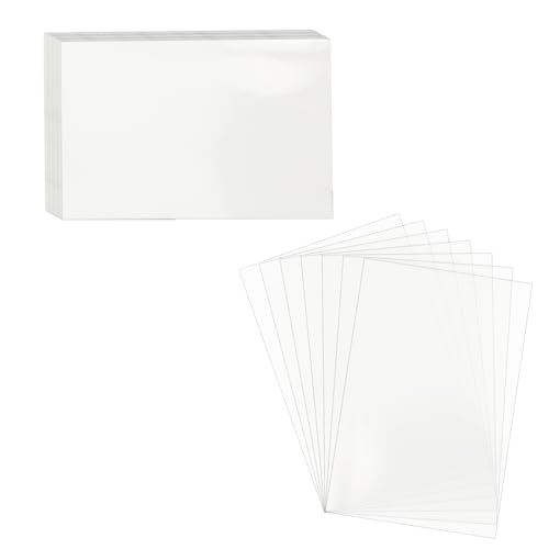 100 Stück Fotokartenhüllen 56x87mm 200 Micron Klare Klarsichthüllen Wasserdicht Karten Hüllen Kpop Photocard Sleeves Kartenschutzfolie Transparente Kartenhüllen für Sammelkarten, Board Game