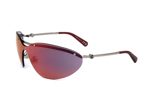 Moncler Sunglasses ML 0255 Carrion 14U Silver, Bordeaux/Red Mirror