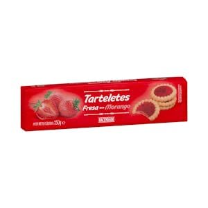 Tartaletes con relleno de fresa Hacendado Paquete 150 g Pack 2