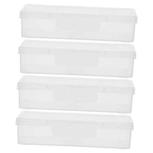 TOYANDONA 4 piezas Contenedor Portátil para Hisopos de Algodón con Dispensador Caja Ligera y Multifuncional para Viaje Baño y Almacenamiento de Bastoncillos Bolas de Algodón y Pequeños