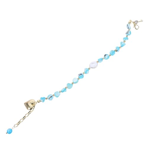 Garde-robe de vacances pour femmes : bracelet chaîne léger et confortable avec cœur élégant