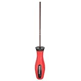 HARFINGTON 3mm Metric Hex Screwdriver 7.09' Magnetic Screwdrivers 4.13' Heat-Treated S2 Alloy Steel with Ergonomic Handle for DIY Repairing, Red Brown