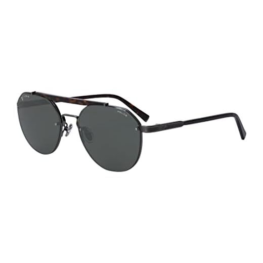 Police SPLE19 Gafas, Total Shiny Gun, 57 para Hombre