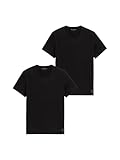 TOM TAILOR Herren Crewneck T-Shirt im Doppelpack, 29999 - Black, XL