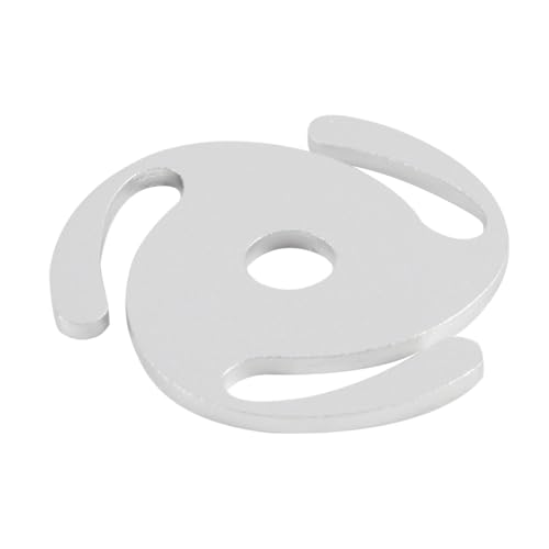 ACOLY 45 U/min Plattenadapter 45 Plattenspieler Aluminium Vinyl Schallplattenspindel Umbaueinsatz 7 Zoll großer Lochadapter Silber