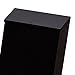 Bothyi Wall Mounted Mailbox Drop Box with Lock Letterbox Large Capacity Wall Hanging Mail Box Newspaper Holder Box for Outside House, black