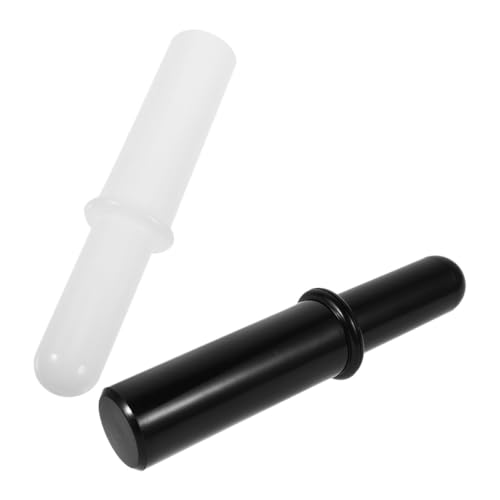 EXCEART Lot de 2 Poussoirs Universels pour Hachoir à Viande Pilons en Plastique Léger Noir et Blanc Accessoires Polyvalents Cuisine Outil de Poussée et Tassage des Aliments