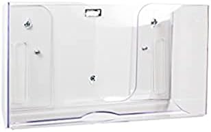 TrippNT 51937 Small Dual Dispensing Paper Towel Holder with 150 9.2 x 9.4 inch Multi-Fold Paper Towel Capacity and Peelable Protective Film,Clear image 5
