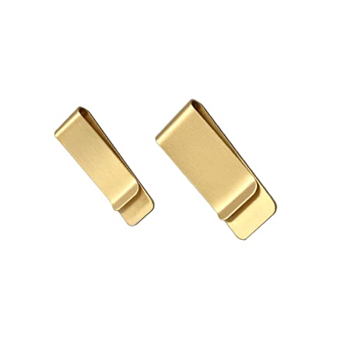 Metal Brass Money Cash Clip Slim Credit Card Holder Banknote Wallet for Man Women Lightweight Pocket Money Clips 2 Pack3