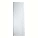 Elegant Decor Eternity 60" x 20" Contemporary Metal Frame Mirror in Silver