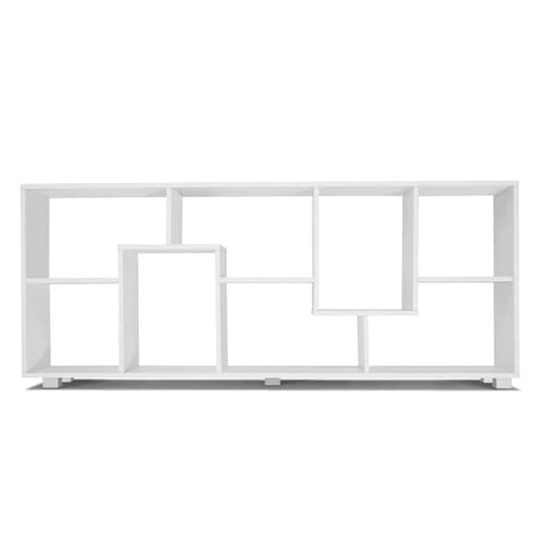 IDMarket - Scaffale a doppia posizione TANIA legno bianco L 161 cm