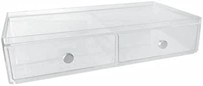 iDesign Inter-36460 2 Drawer Wide-Clear, 1 x Storage Box
