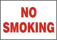 Panneau No Smoking Accuform ultra résistant avec protection Accu-Shield