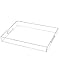 Produktbild QWORK® Transparentes Serviertablett, Acryltablett mit Griffen, Kratzschutz, ideal für Frühstück, Kaffee und Desserts, 30 x 40 cm