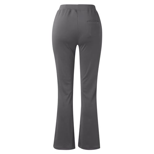 Dressy Suit Pants for Women Loose Fit Long Straight Pants Elastic High Waist Business Office Pants Wear to Work Pants4