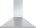 Zephyr ZSI-E30C Siena 290-650 CFM 30 Inch Wide Wall Mounted Range Hood with LumiLight LED Lighting - Stainless Steel