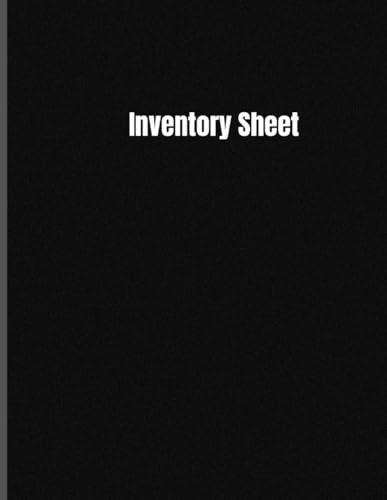 Inventory Sheet